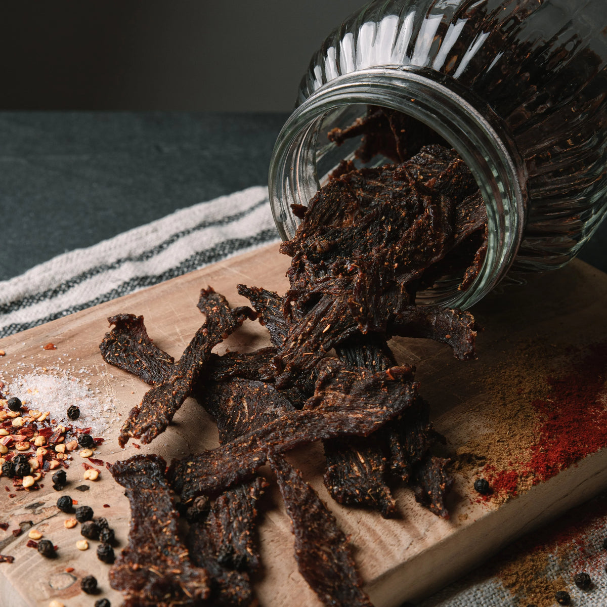Gewürztes Beef Jerky